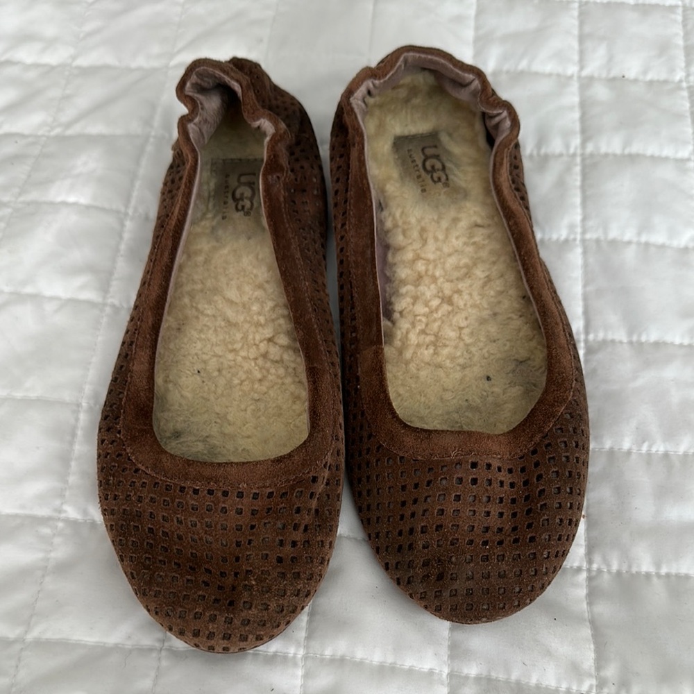 UGG Brown Slippers with Cozy Comfort
